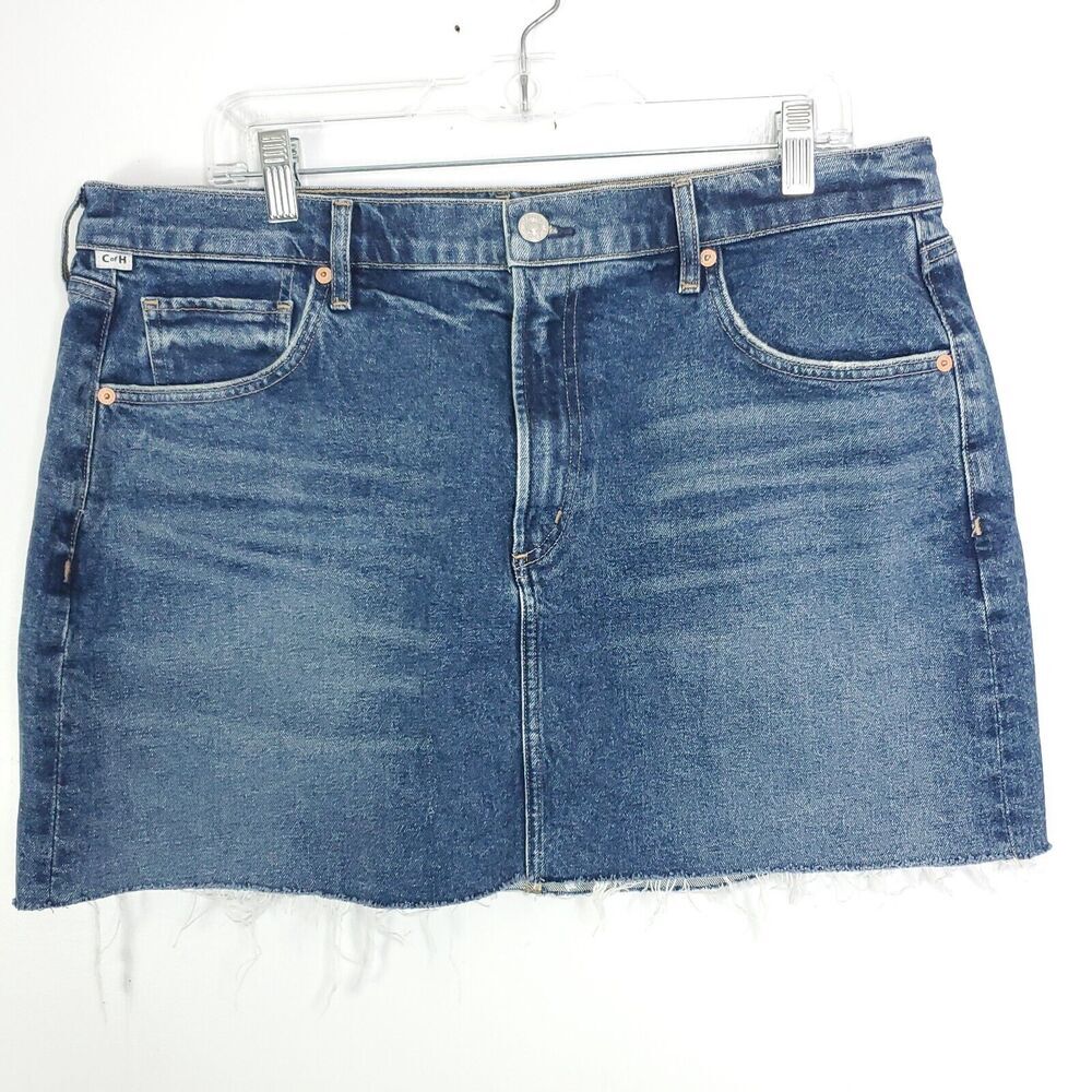 Citizens Of Humanity Denim Blue Mini Skirt